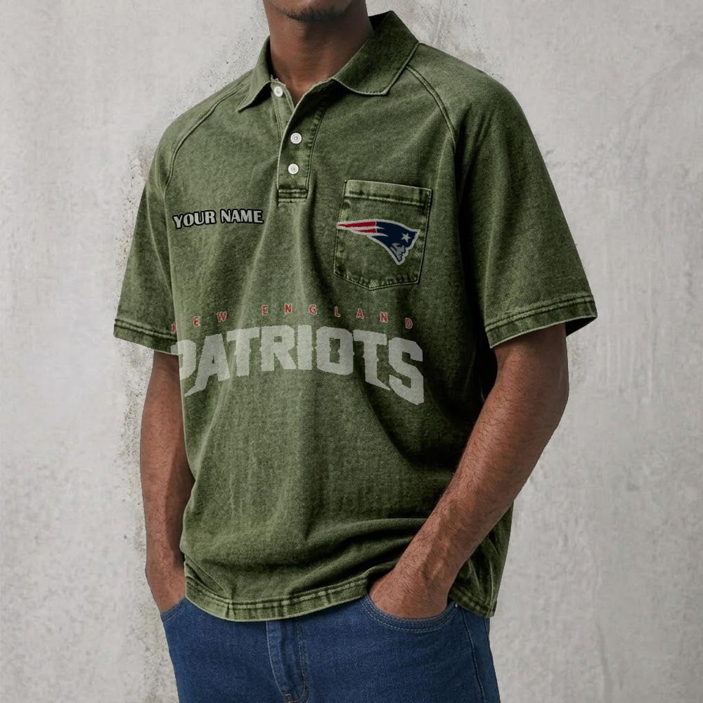 NEP x NFL Men's Distressed Turn-Down Collar Polo DATND TANTD 250526