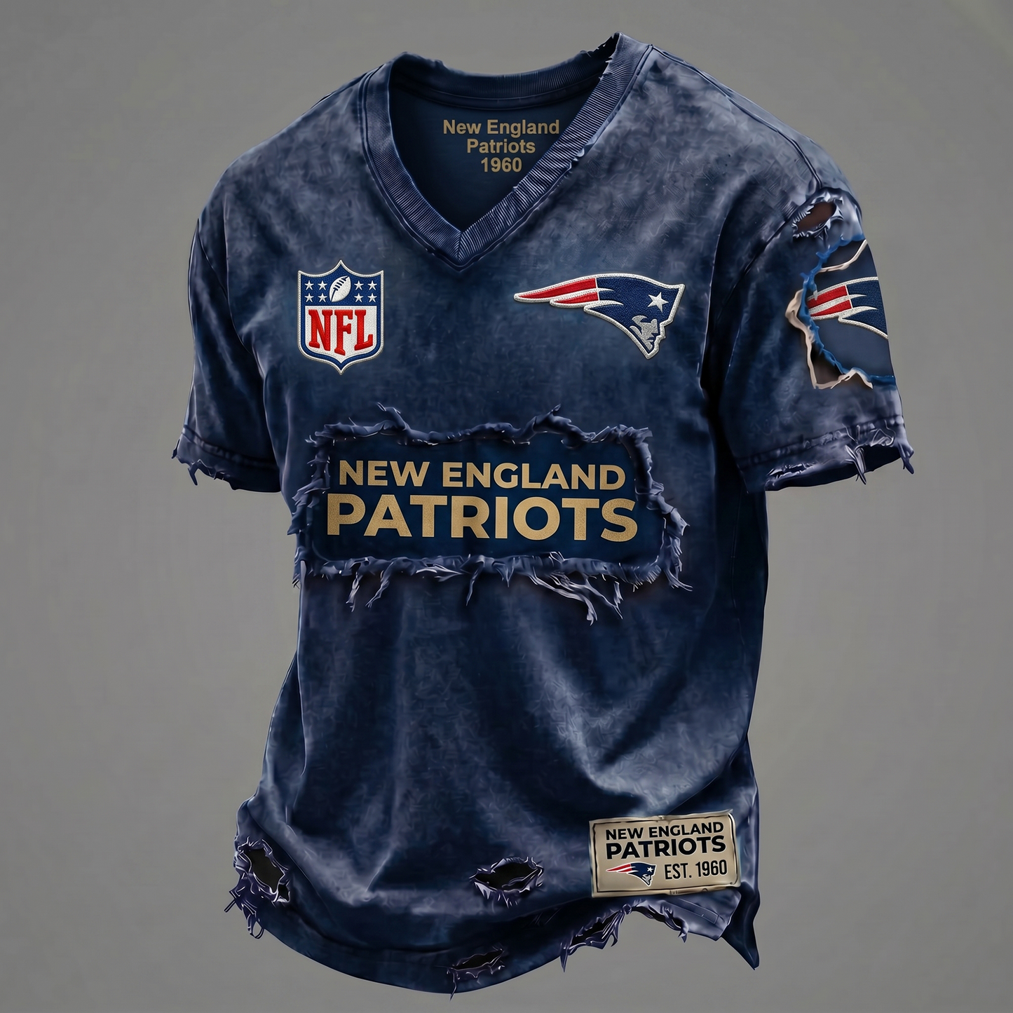 NEP NFL Premium V-Neck T-shirt Gift For Fans 0306 NAK DATND TTT