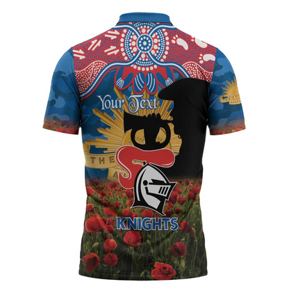 NEW x NRL Rugby ANZAC Day Zipper Polo Shirt Last Post Poppy We Will Remember Them LT14 DatND DVT