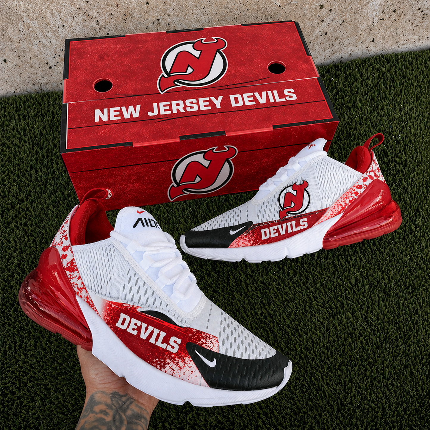 NJD x NHL Nike Air Max 270 Shoes 0505 DatND DVT