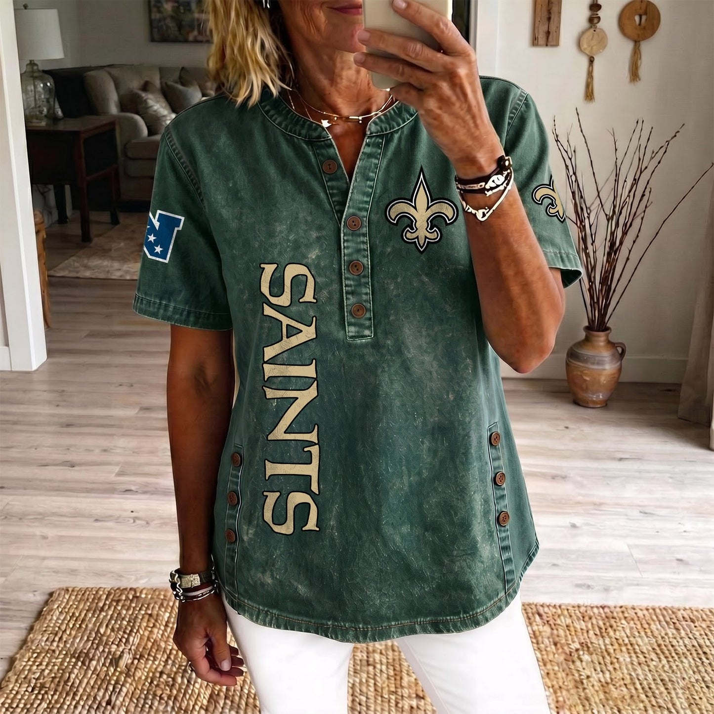 NO x NFL Womenƒ??s Denim Casual Tops DATND LBN 190526