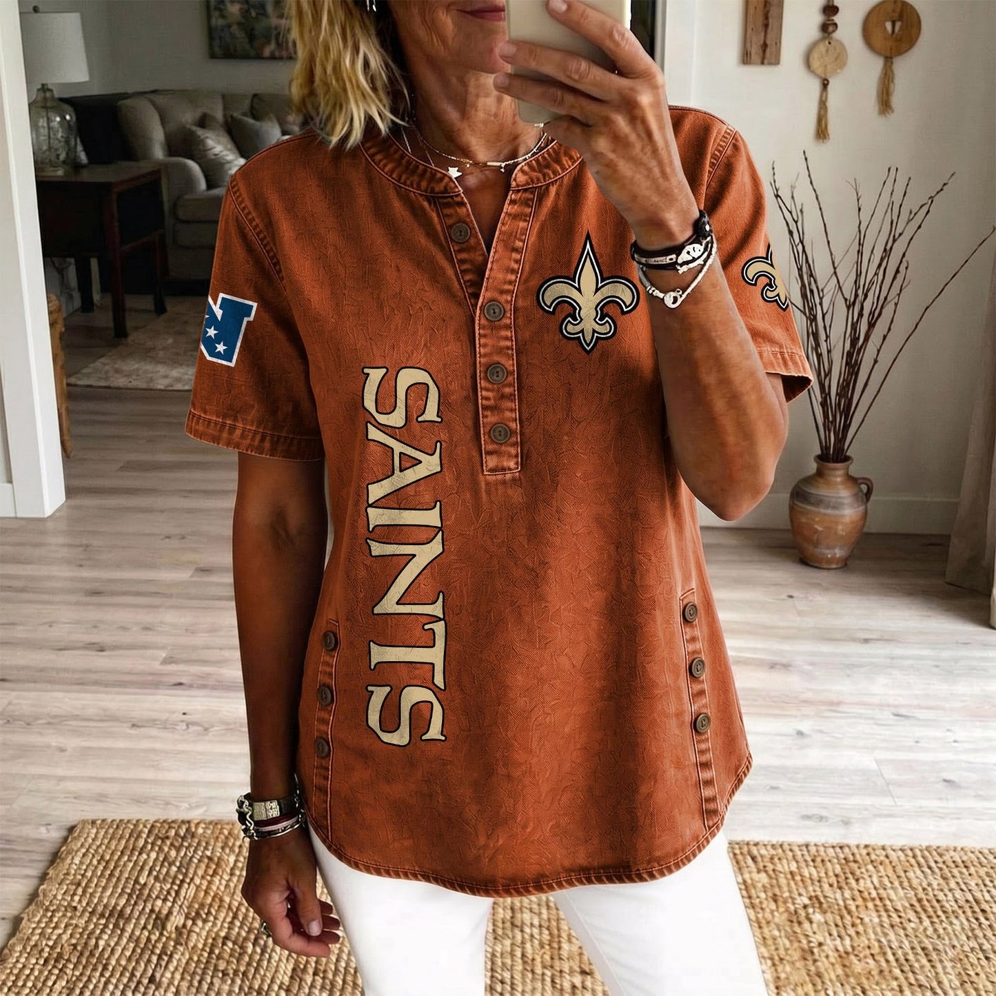 NO x NFL Womenƒ??s Denim Casual Tops DATND LBN 190526