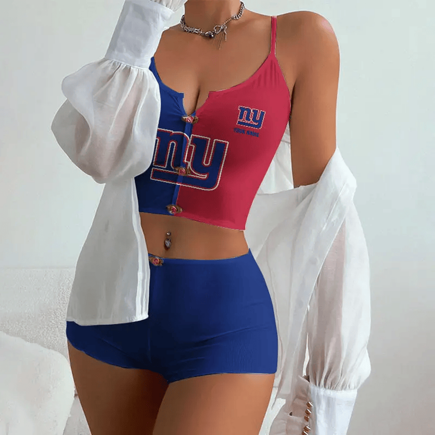 NYG x NFL Summer Full Set Woman Lingerie DATND TANTD