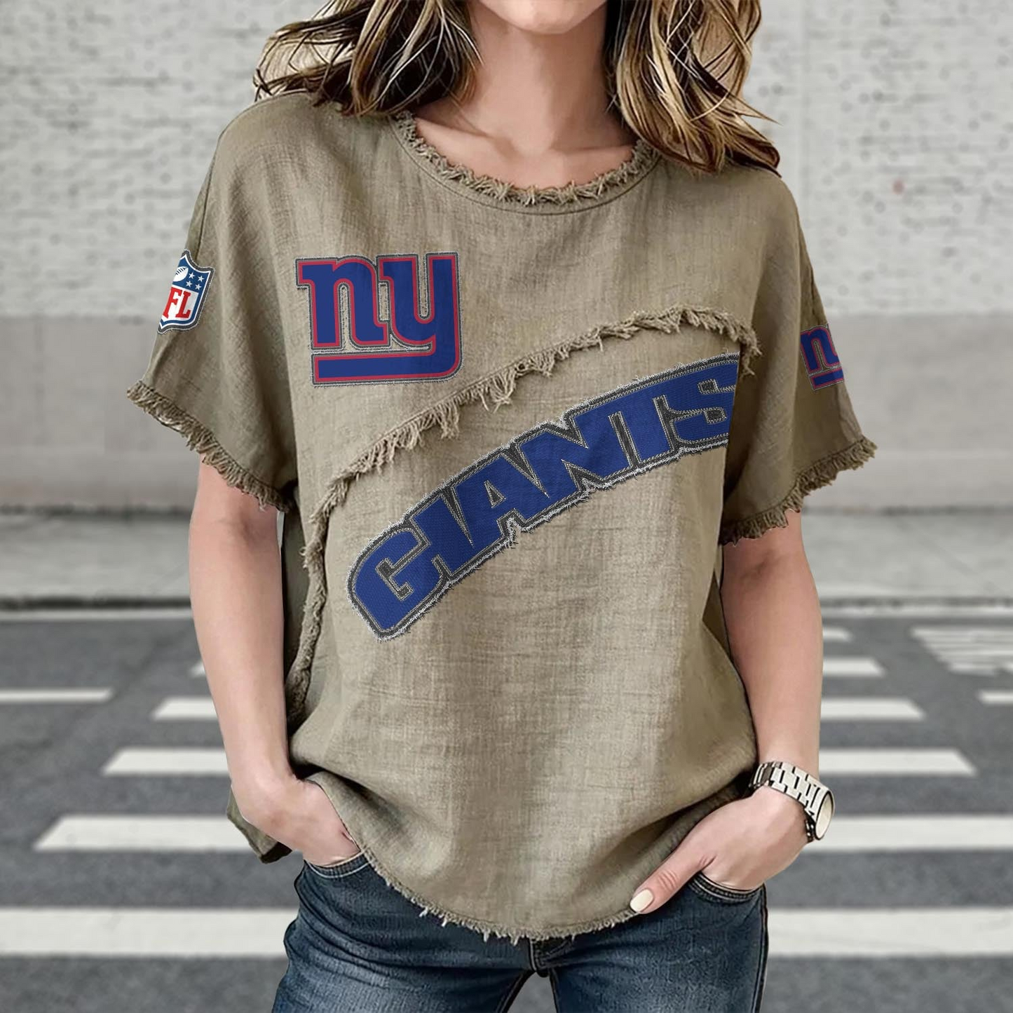 NYG x NFL Womenƒ??s Vintage O-Neck 2905 DatND DVT
