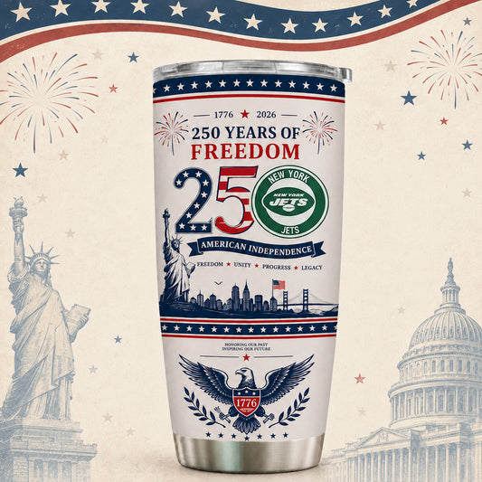 NYJ x NFL 250th Anniversary Special Tumbler for Football Fans 170626