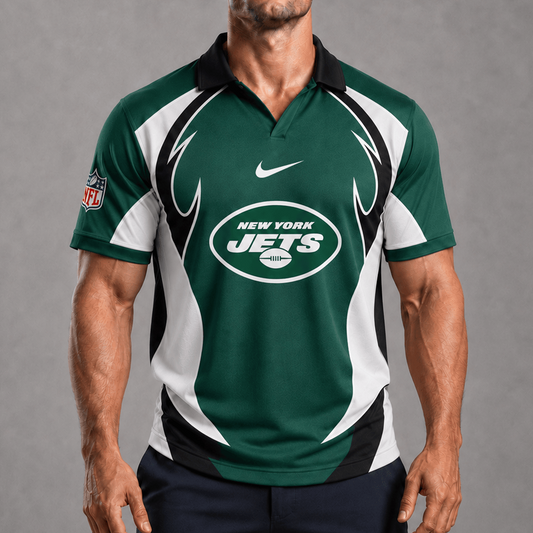 NYJ x NFL Premium Rugby Polo Shirt 1506