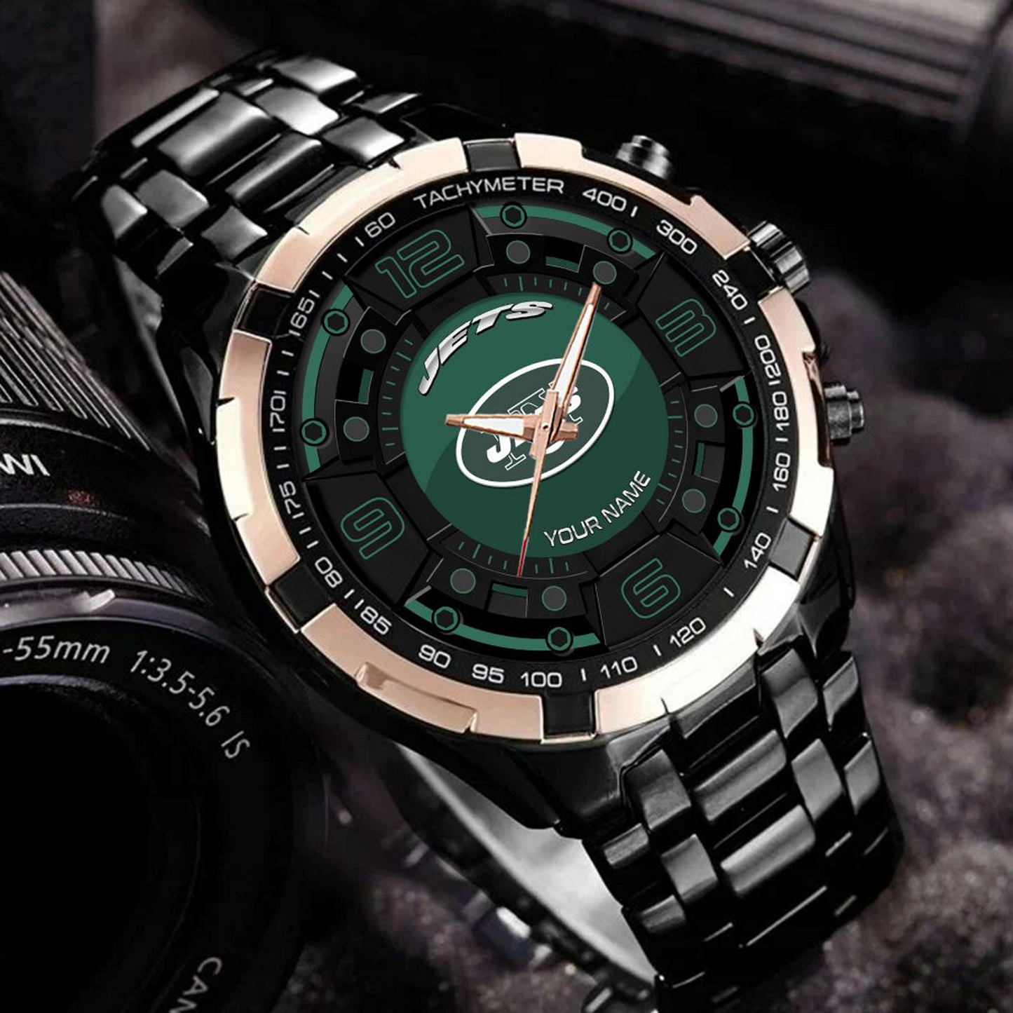 NYJ x NFL Stainless Steel Watch DatND DVT