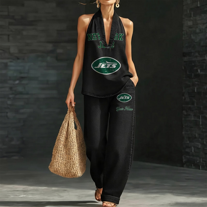 NYJ x NFL Women's Vintage Washed Denim Suit DATND TANTD 030626