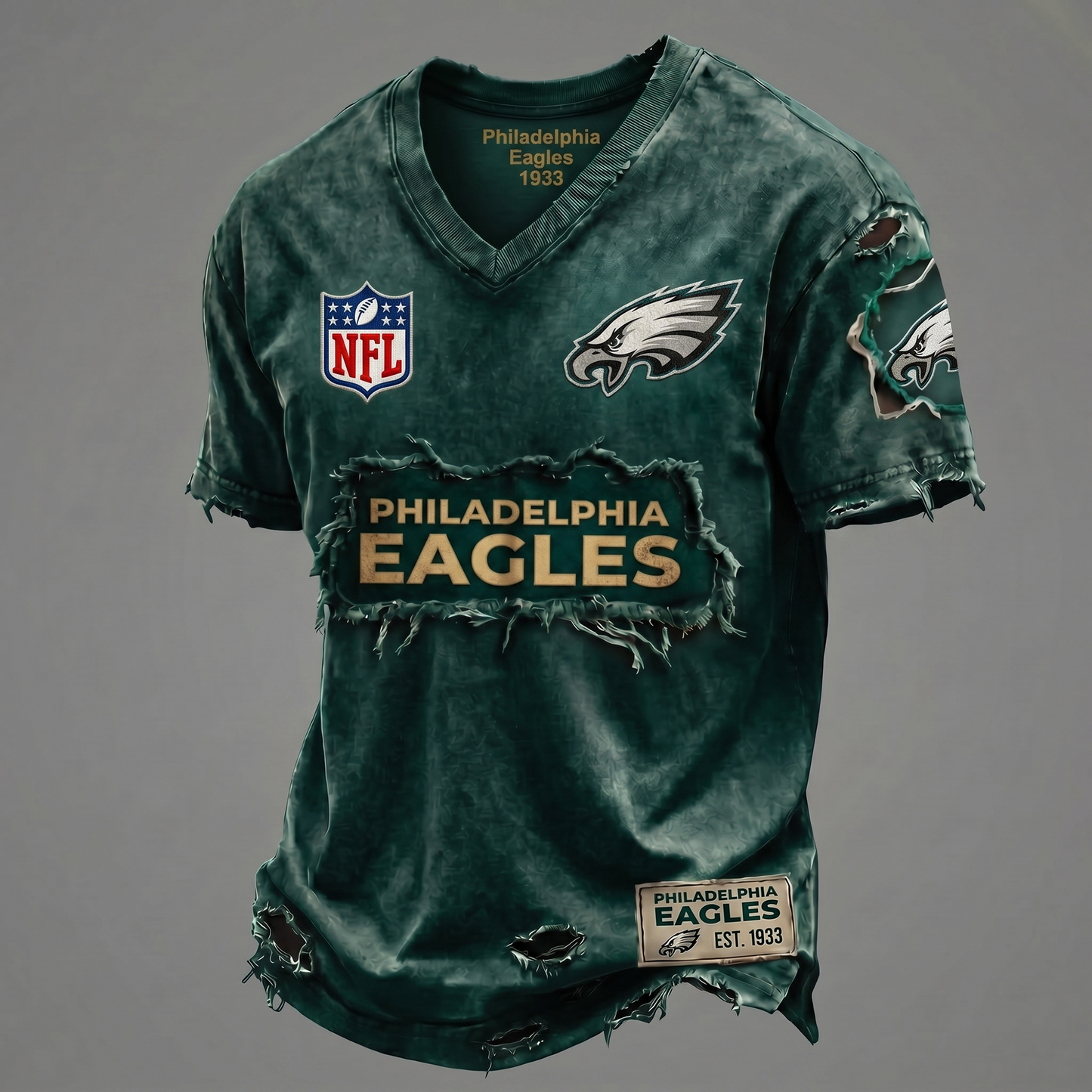 PE NFL Premium V-Neck T-shirt Gift For Fans 0306 NAK DATND TTT