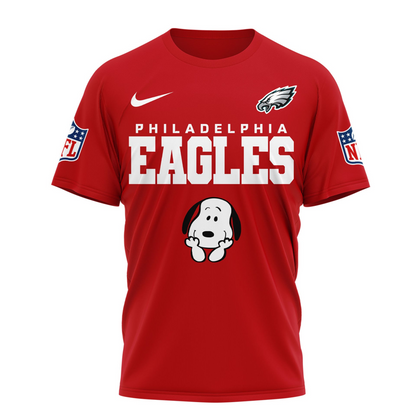 PHI Premium NFL Snoopy America 250 3D Shirt 1706