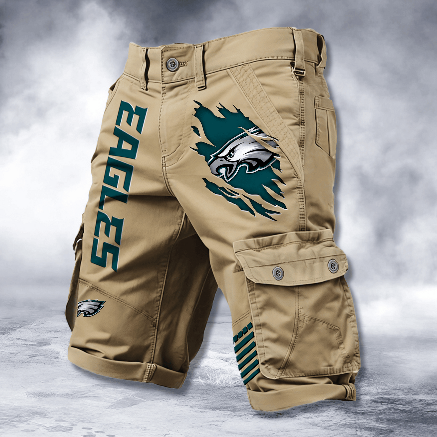 PHI x NFL Cotton Cargo Shorts DATND TANTD 2705