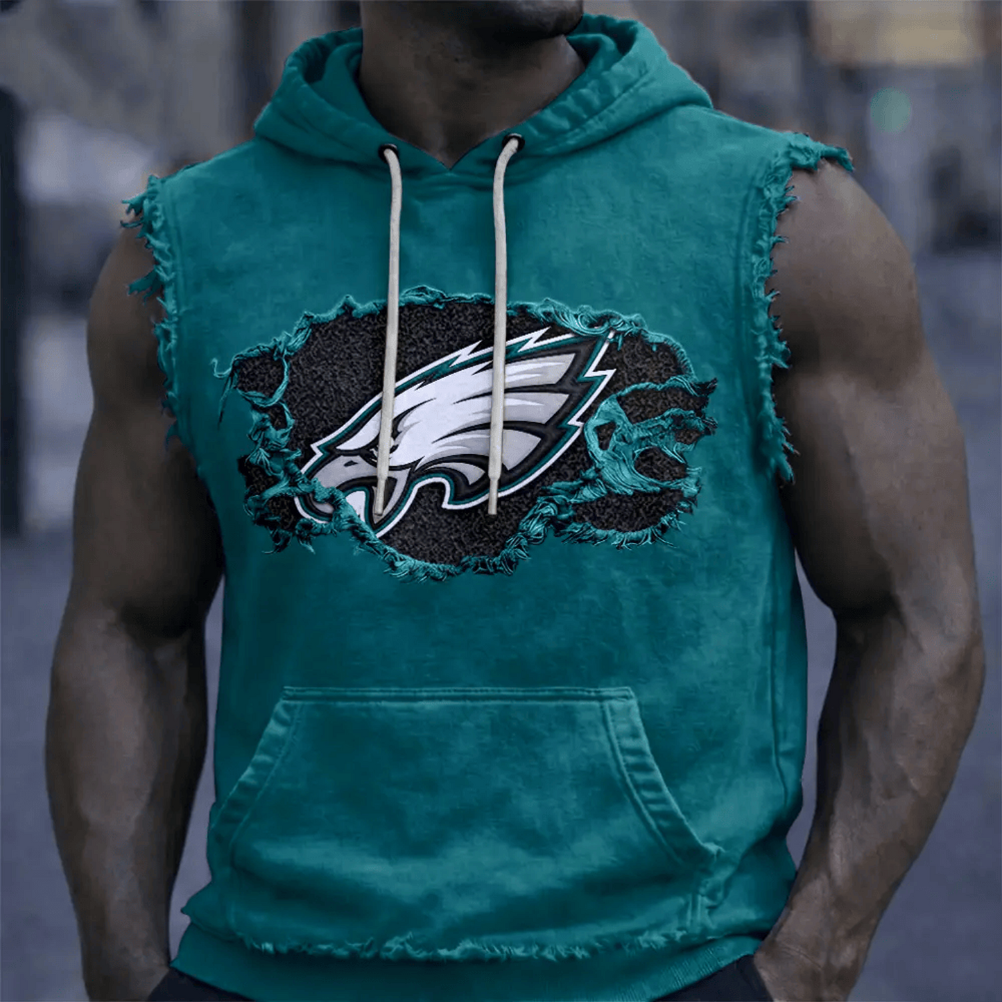 PHI x NFL Menƒ??s Sleeveless Hoodie Tank DATND TANTD 280526