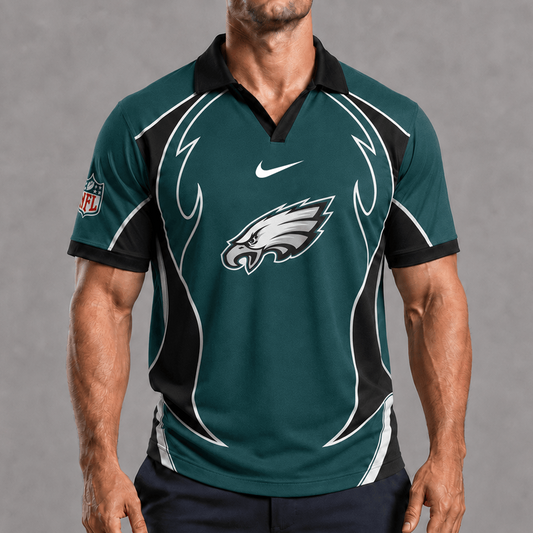 PHI x NFL Premium Rugby Polo Shirt 1506