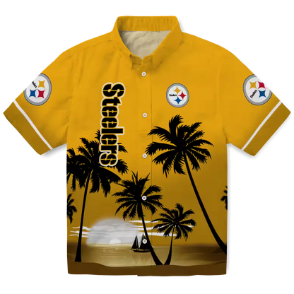 PIT x NFL Hawaiian Shirt ƒ?? Beach Sunset DATND TANTD 270526