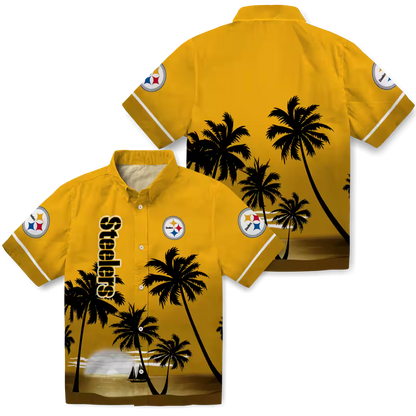 PIT x NFL Hawaiian Shirt ƒ?? Beach Sunset DATND TANTD 270526