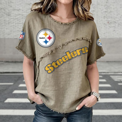 PIT x NFL Womenƒ??s Vintage O-Neck 2905 DatND DVT