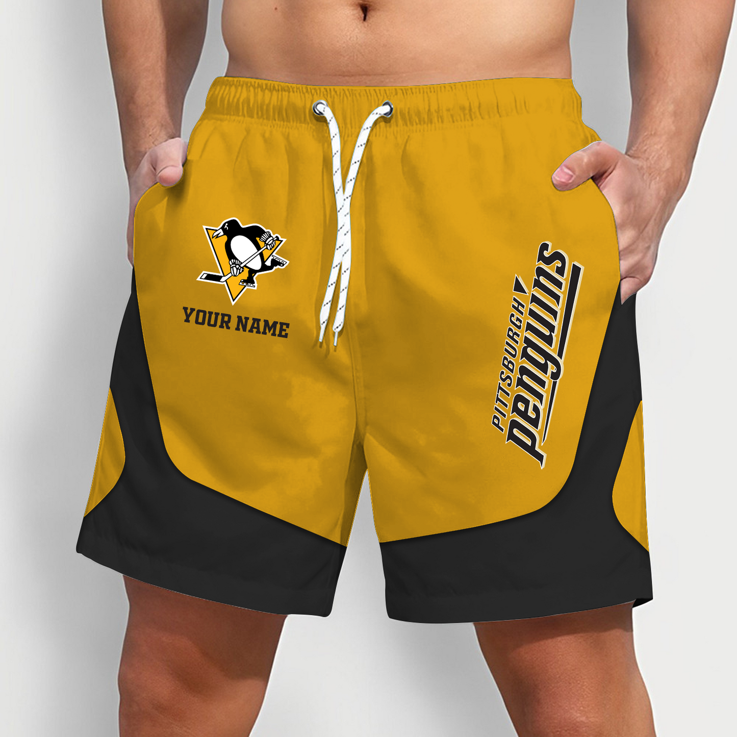 PIT x NHL Team Special Short Pants For Men Custom Name Gifts DATND TANTD 090426