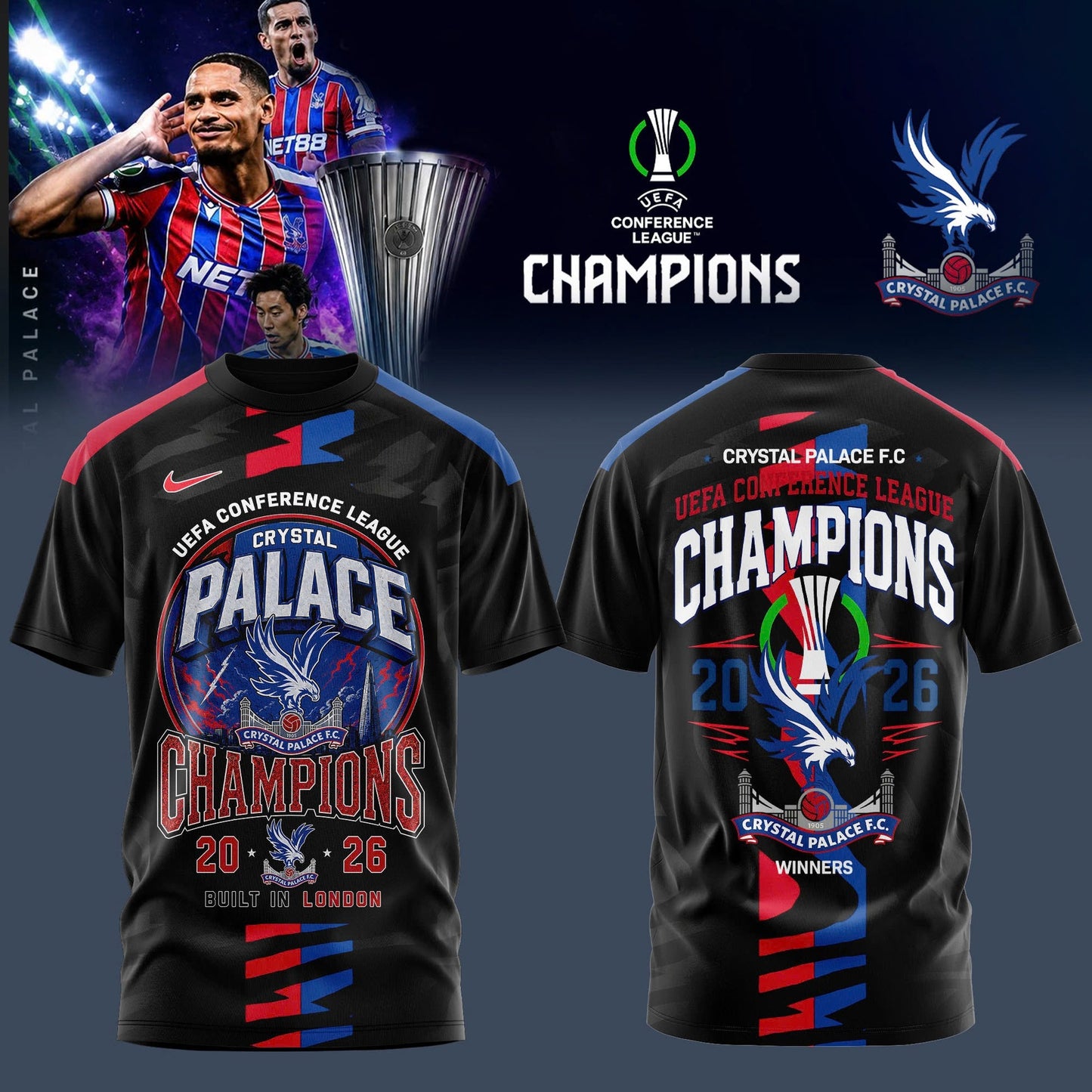 PREMIUM CRY X THANK FOR MEMORIES  UEFA Conference League Winners Shirt  V01 NDT LVH 280526