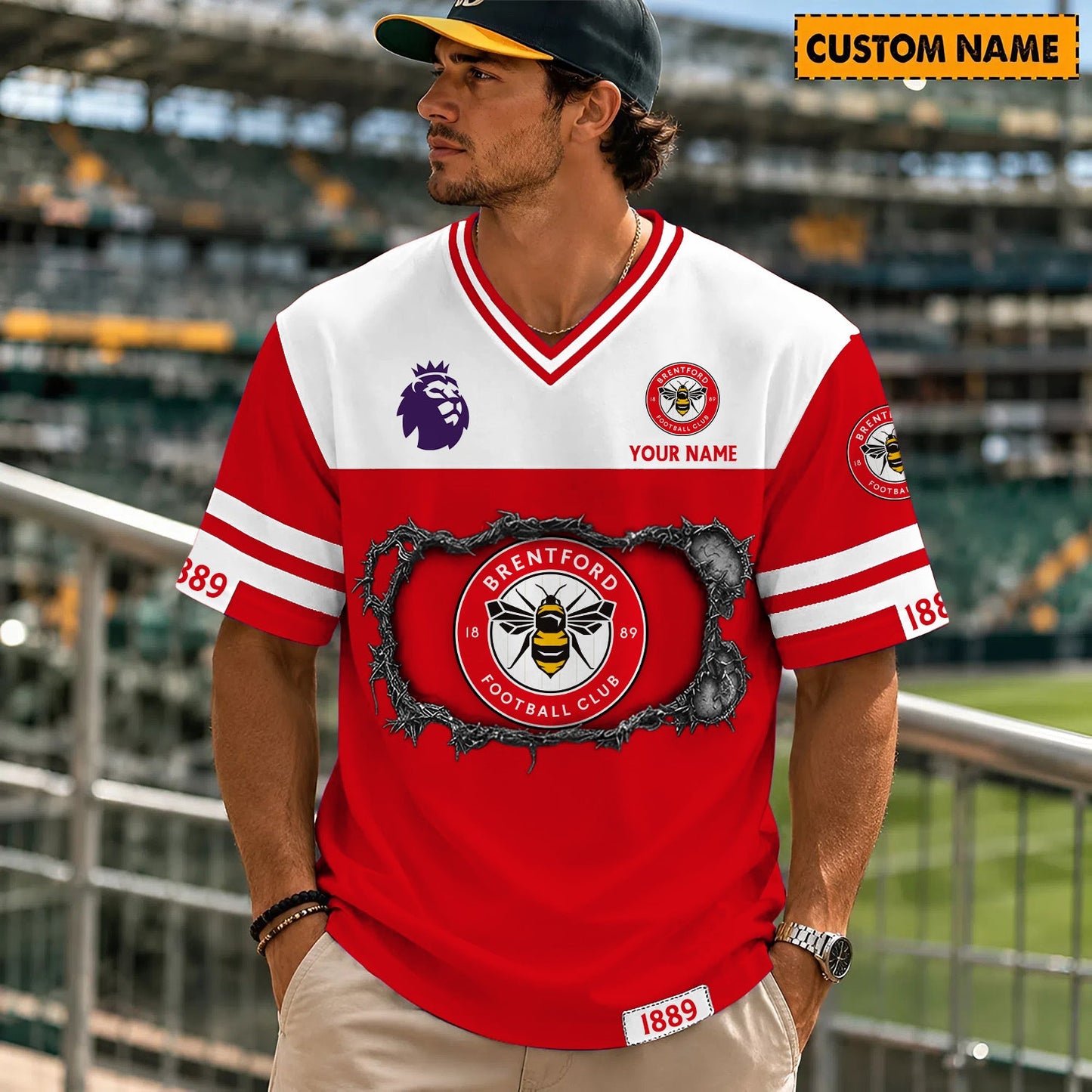 PREMIUM EPL X BRE Streetwear V-neck Shirt Custom Gifts For Fan NDT NHM 280526