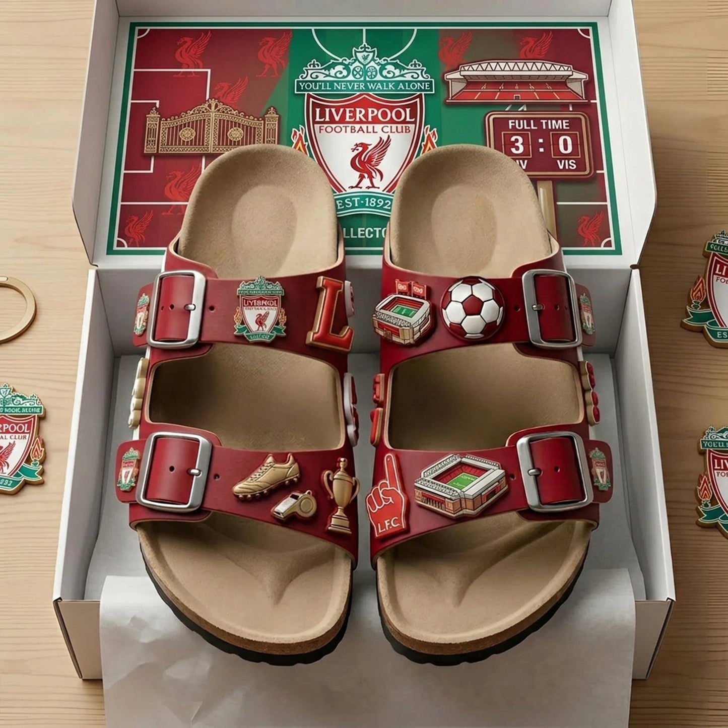 PREMIUM EPL X LIV Birken-Inspired Double-Strap Sandals For Summer Holiday V3 NDT NHM 190526