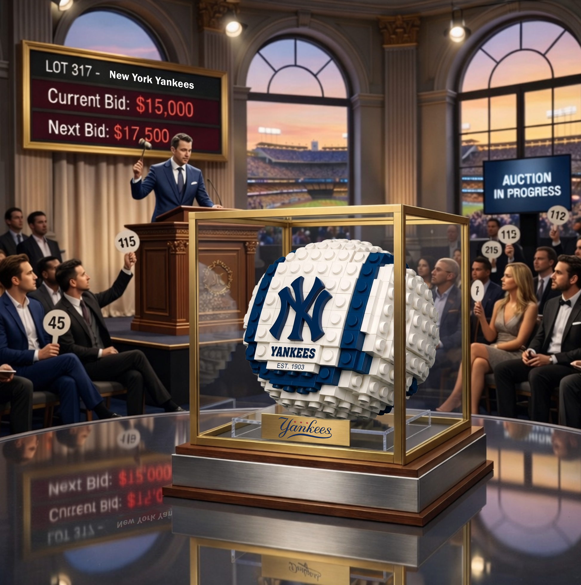 PREMIUM MLB X NYY Anniversary 126th  Heritage Masterpiece Brick Collection NDT VHM 300326
