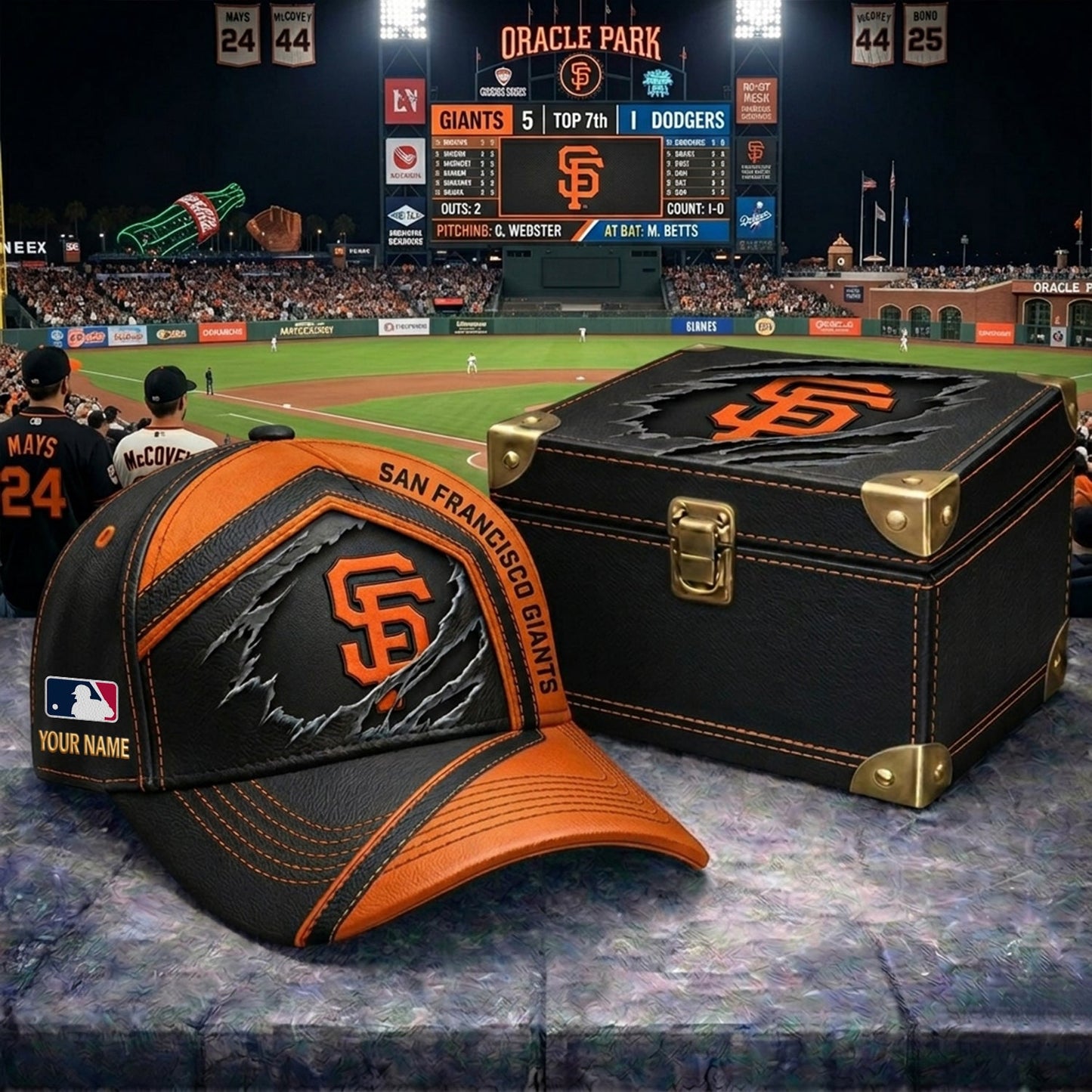 PREMIUM MLB X SFG CRACK CUSTOM NAME HAT NDT NHM 260526