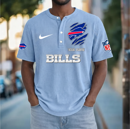 PREMIUM NFL  X  BB Crew neck button Henry Shirt Limited Editions NDT VHM 230426