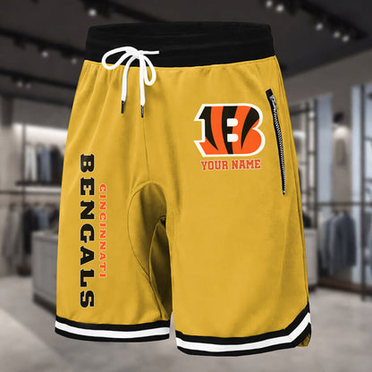 PREMIUM NFL X CIN Summer Fitness Breathable Basketball Shorts NDT LVH 230426