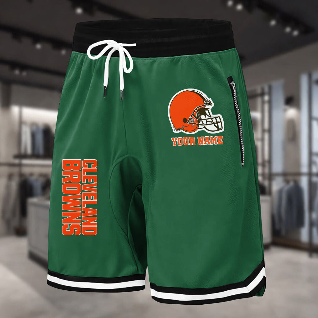 PREMIUM NFL X CLE Summer Fitness Breathable Basketball Shorts NDT LVH 230426