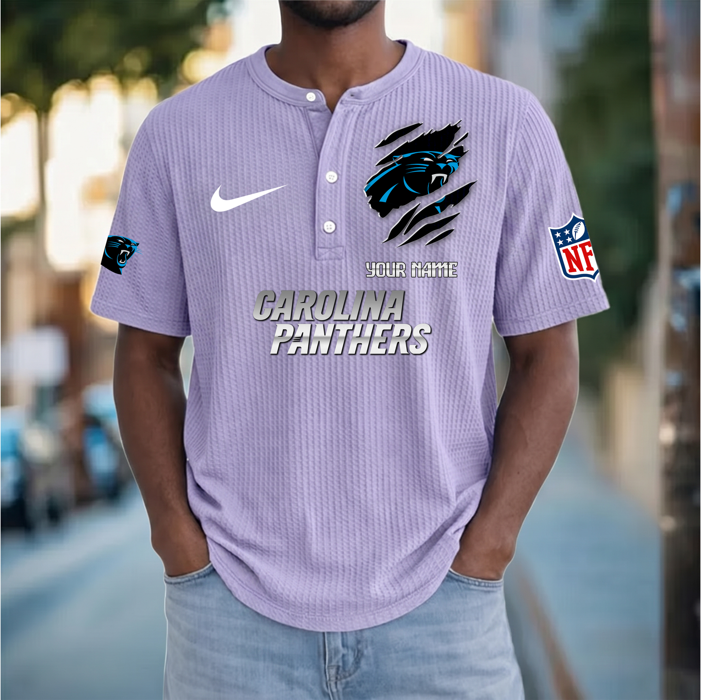PREMIUM NFL  X  CP Crew neck button Henry Shirt Limited Editions NDT VHM 230426