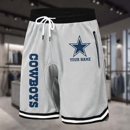 PREMIUM NFL X DAL Summer Fitness Breathable Basketball Shorts NDT LVH 60426