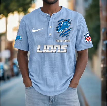 PREMIUM NFL  X  DL Crew neck button Henry Shirt Limited Editions NDT VHM 230426