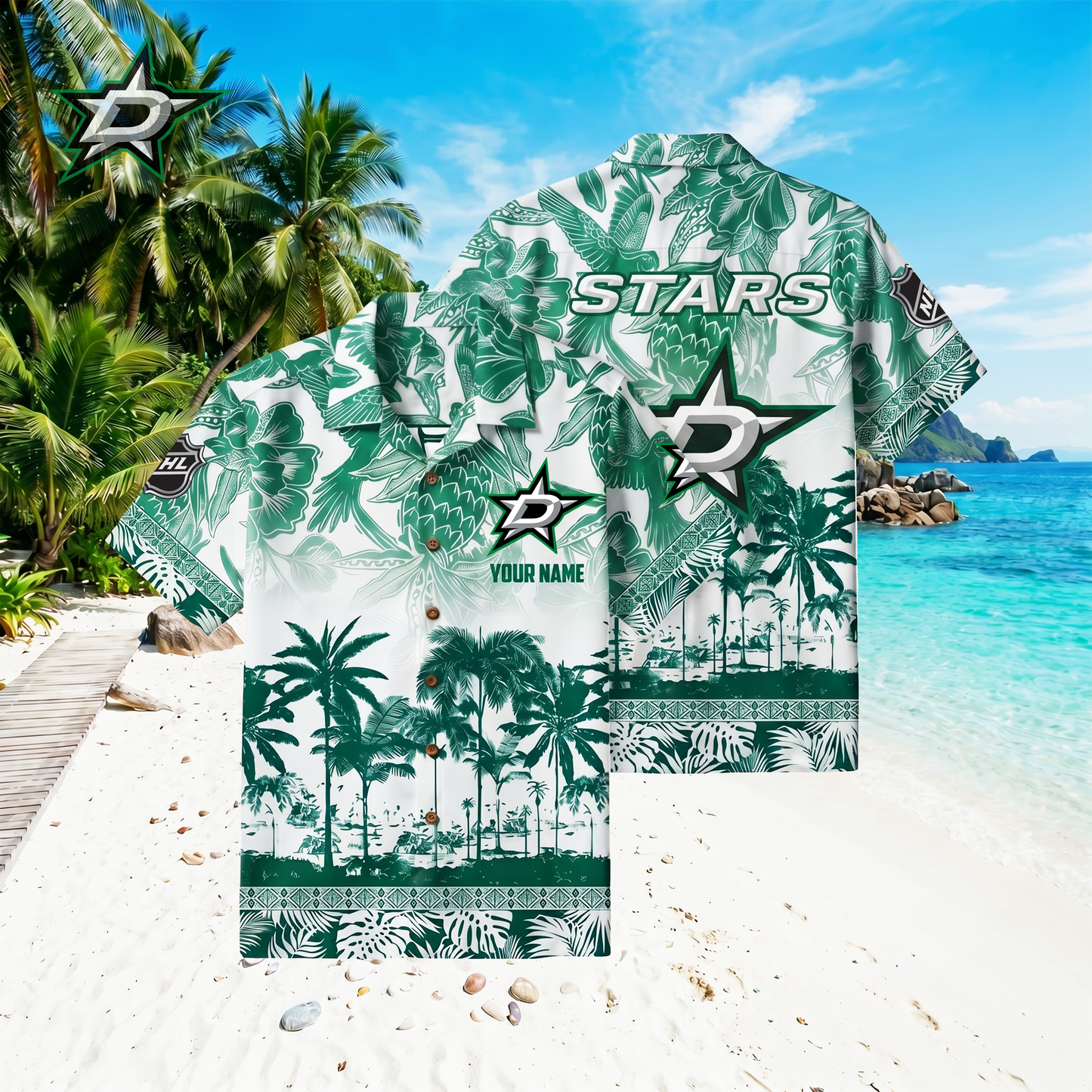PREMIUM NHL X DS Floral With Parrots Hawaiian Shirt NDT VHM 060526