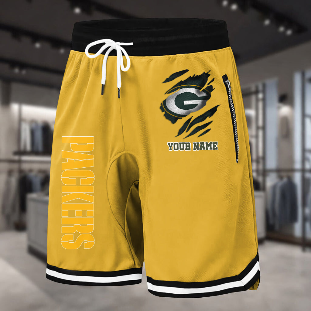 PREMIUM NFL X GB Summer Fitness Breathable Basketball Shorts v2 NDT LVH 230426