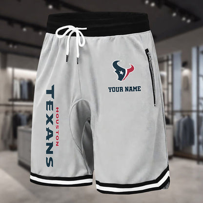PREMIUM NFL X HOU Summer Fitness Breathable Basketball Shorts NDT LVH 60426