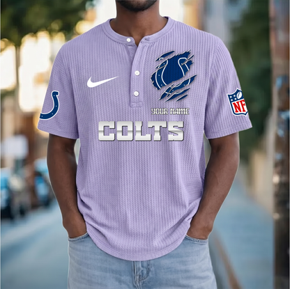 PREMIUM NFL  X  IC Crew neck button Henry Shirt Limited Editions NDT VHM 230426