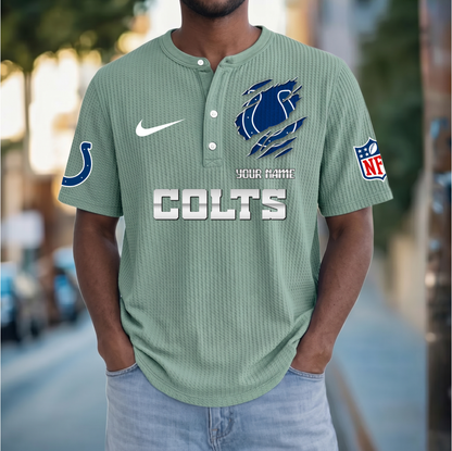 PREMIUM NFL  X  IC Crew neck button Henry Shirt Limited Editions NDT VHM 230426