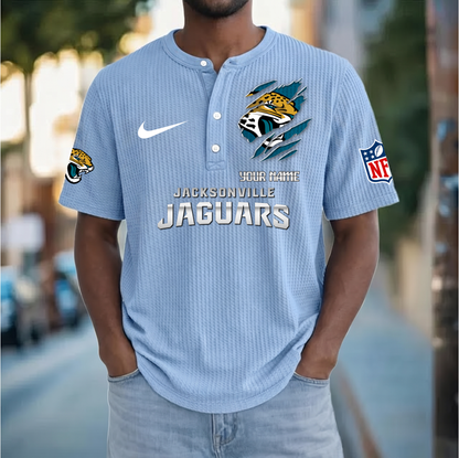 PREMIUM NFL  X  JJ Crew neck button Henry Shirt Limited Editions NDT VHM 230426