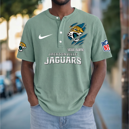 PREMIUM NFL  X  JJ Crew neck button Henry Shirt Limited Editions NDT VHM 230426