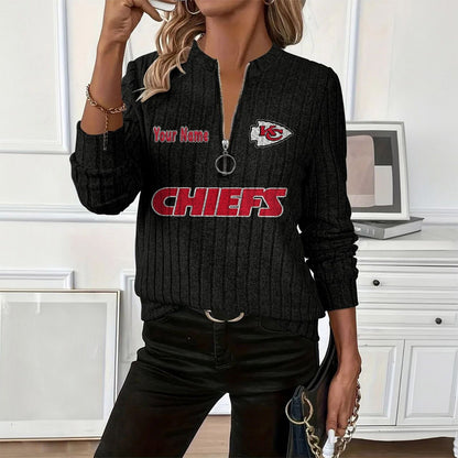 PREMIUM NFL X KCC Women's knitted zipper long sleeves NDT LVH