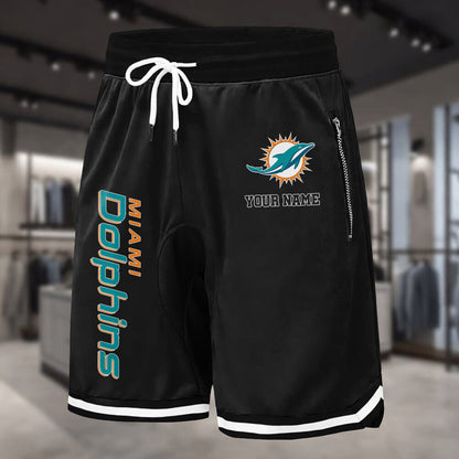 PREMIUM NFL X MIA Summer Fitness Breathable Basketball Shorts NDT LVH 60426