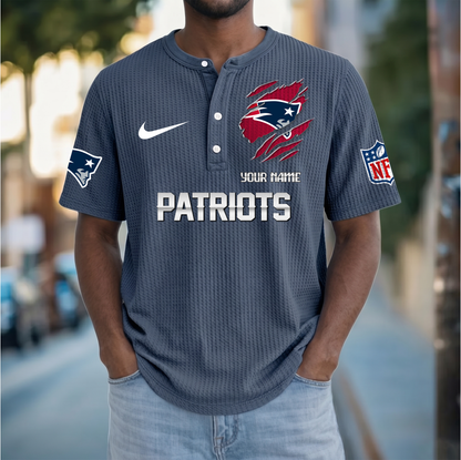 PREMIUM NFL  X  NEP Crew neck button Henry Shirt Limited Editions NDT VHM 230426