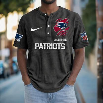 PREMIUM NFL  X  NEP Crew neck button Henry Shirt Limited Editions NDT VHM 230426