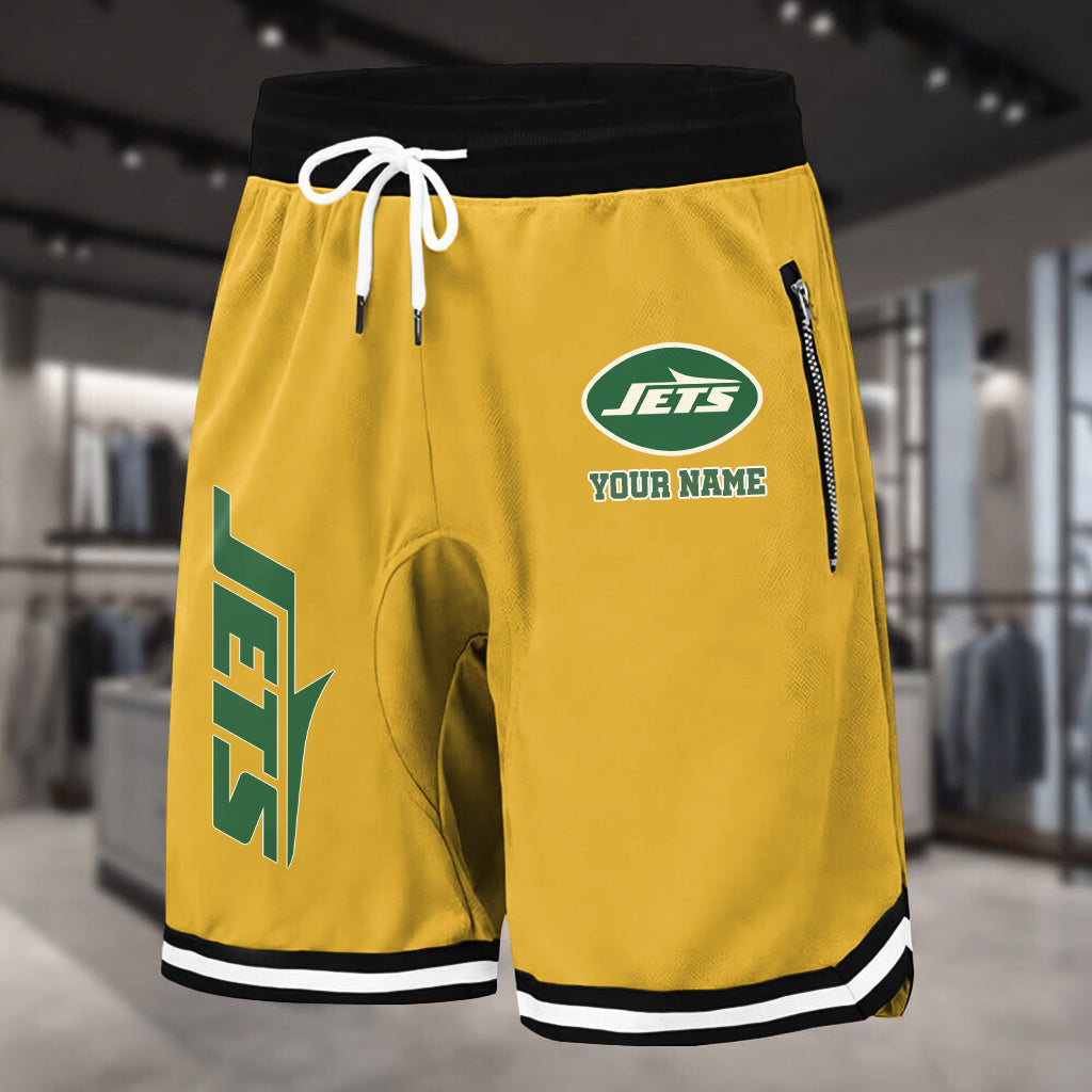 PREMIUM NFL X NYJ Summer Fitness Breathable Basketball Shorts NDT LVH 230426