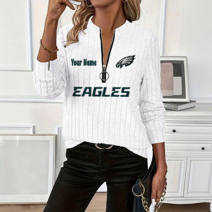 PREMIUM NFL X PE Women's knitted zipper long sleeves NDT LVH