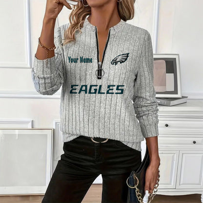 PREMIUM NFL X PE Women's knitted zipper long sleeves NDT LVH
