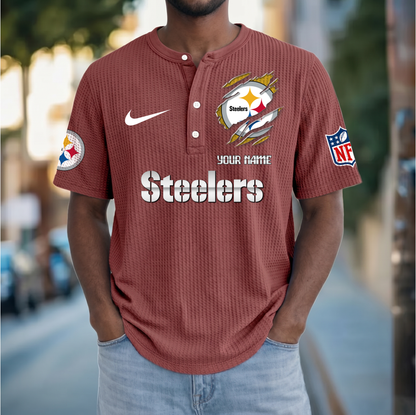 PREMIUM NFL  X  PS Crew neck button Henry Shirt Limited Editions NDT VHM 230426