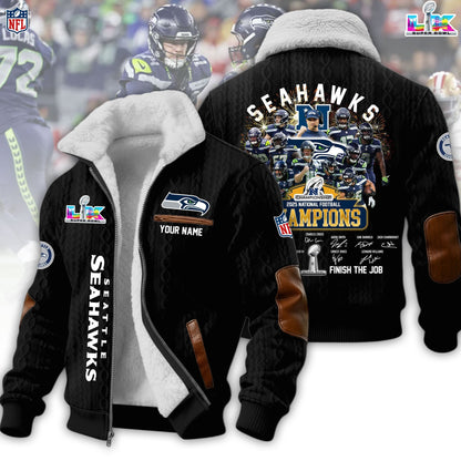 PREMIUM NFL X SEAHAW Fleece Jacket For Championship NDT LVH