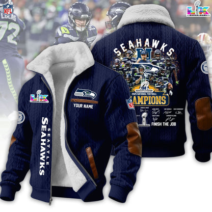 PREMIUM NFL X SEAHAW Fleece Jacket For Championship NDT LVH