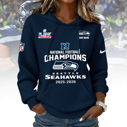PREMIUM NFL X SEAHAW WOMEN WAFFLE FOR CHAMPIONSHIP NDT NHM
